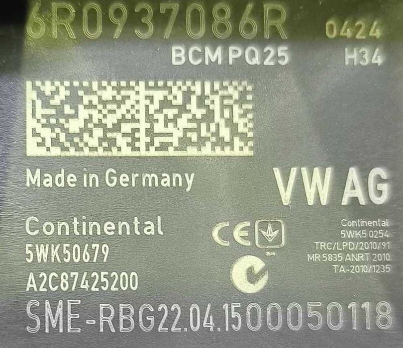 Módulo Eletrónico 6R0937086R - SEAT IBIZA IV
