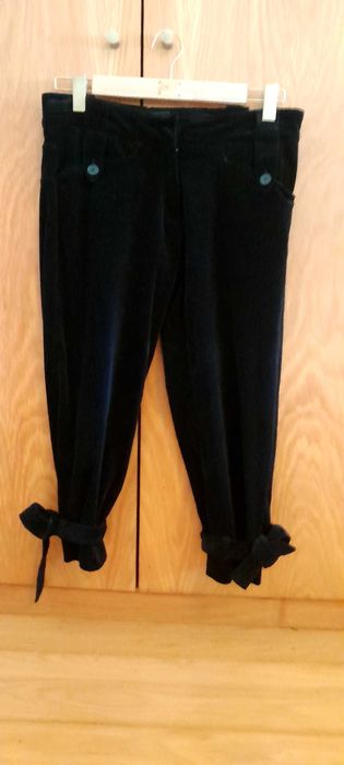 Bermudas de veludo preto