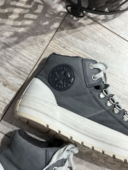 Converse skórzane wysokie trampki Skóra 41,5