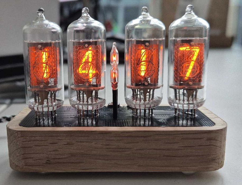 Zegarek Nixie Clock lampy Z5730M Arduino USB ATMega328PB