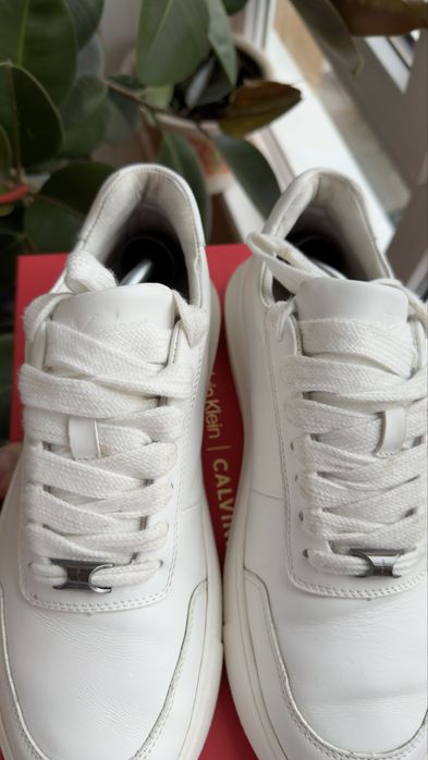 Кросівки шкіряні снікери Calvin Klein Men's Portly Sneaker розмір 43 M10 28 см