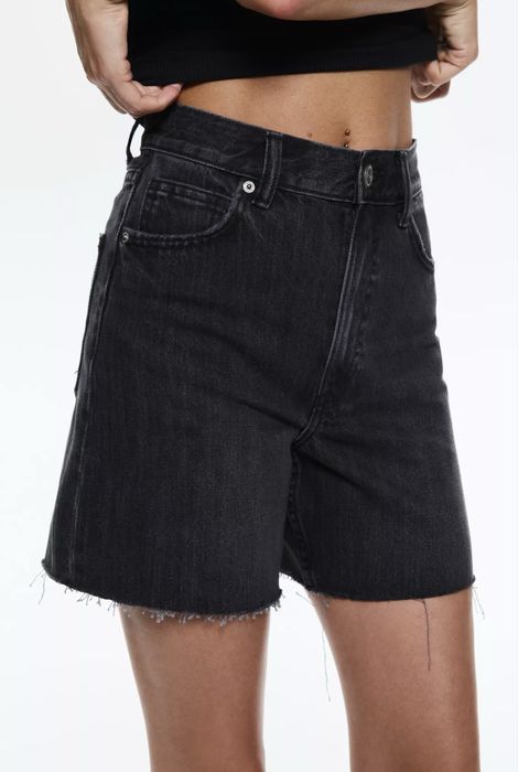 Шорти чорні джинсові