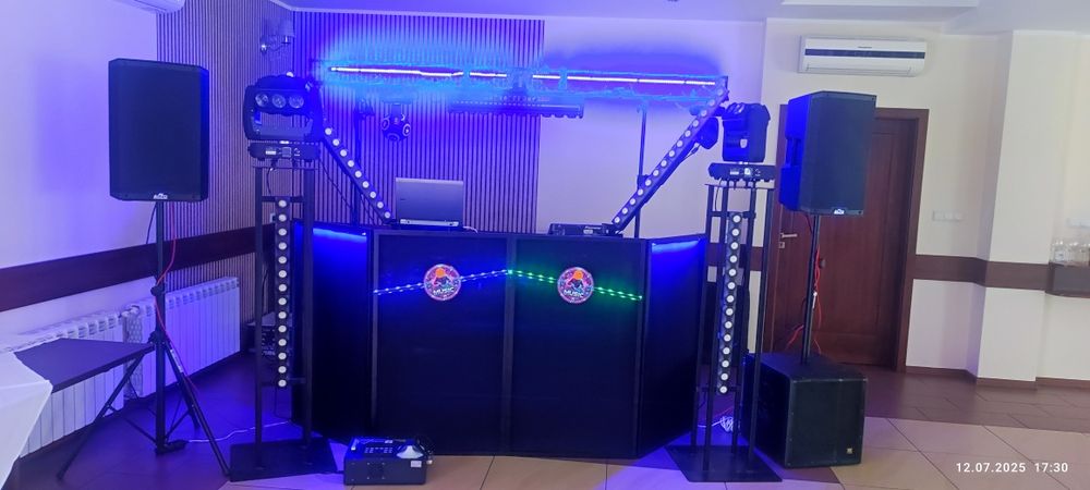 Nagłośnienie i oświetlenie Dj na impreze
