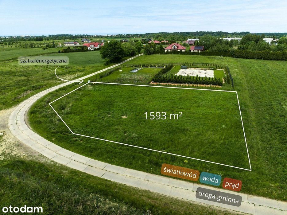 Działka budowlana 1593 m² - Niekanin k. Kołobrzegu - Widok 2