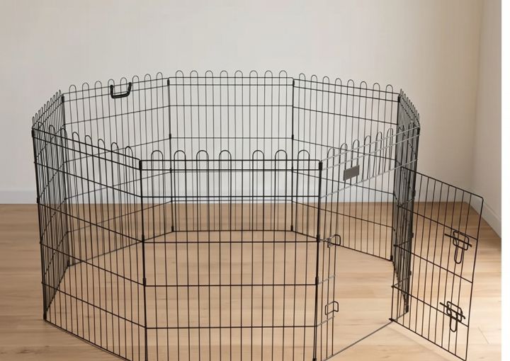 Kojec Klatka Zagroda Modułowa Dla Psa Kota 8 Paneli 63cm NOWY