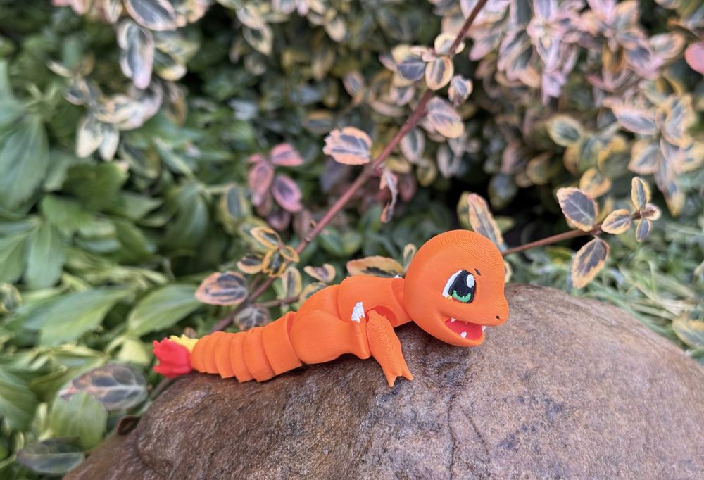 Charmander 3D – uroczy Pokémon | ruchoma figurka | ognisty wojownik