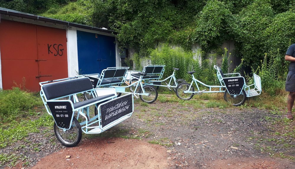 Riksza / rower pasażerski / rower z ławeczką - solidna, rozkładana