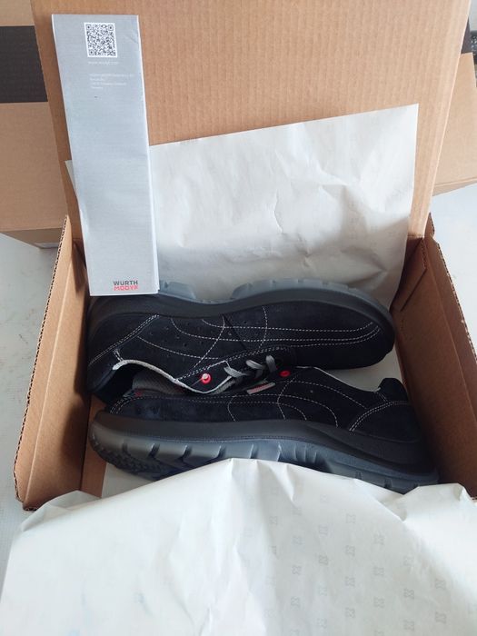 Buty robocze półbuty WURTH ochronne NEW AIR BLACK S1P SRC ESD roz. 42