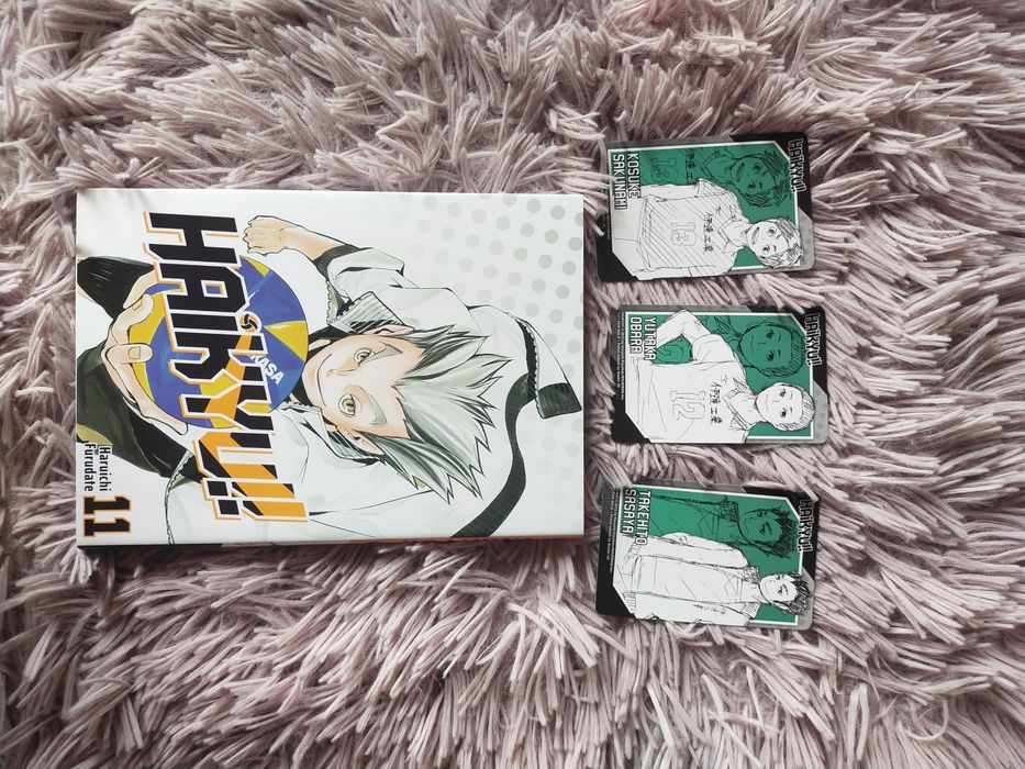 Manga haikyu!! Haikyu studio jg + dodatek do prenumeraty 3 karty postaci