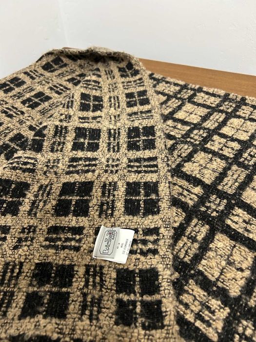Manta Beige e Preta Double Face Fabricada em Portugal LÃ