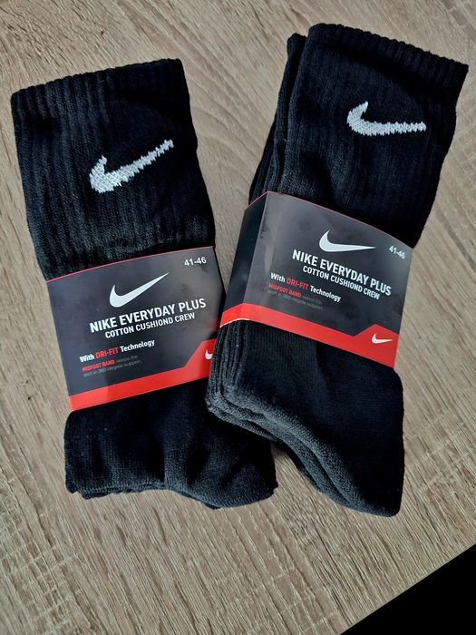 Skarpetki nike 6par czarne długie