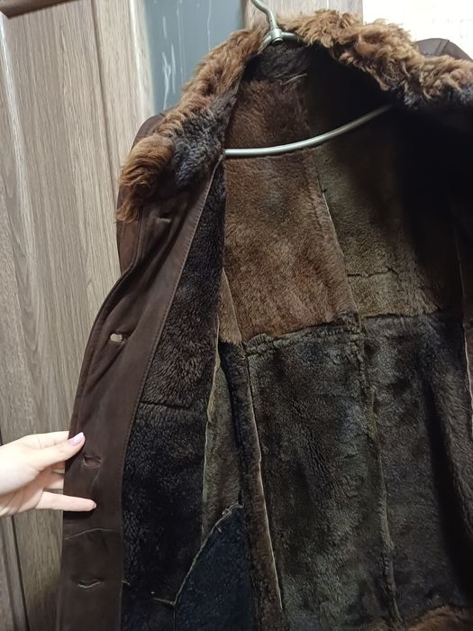 Дублянка пальто шкіряне натуральне  дубленка