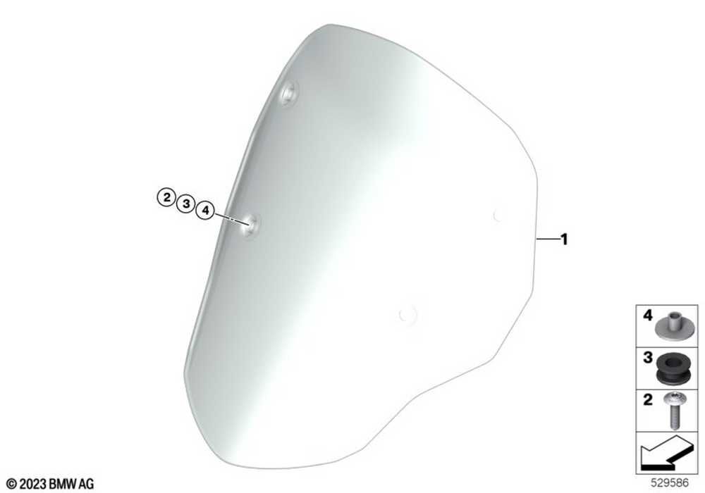 Vidro Curto BMW R1300GS ACC (NOVO)