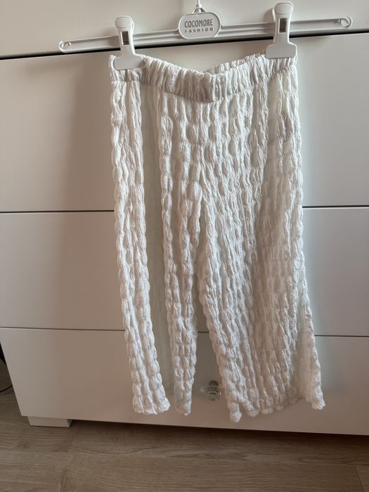 Zara biale spodenie letnie ideal dla dziewczynki