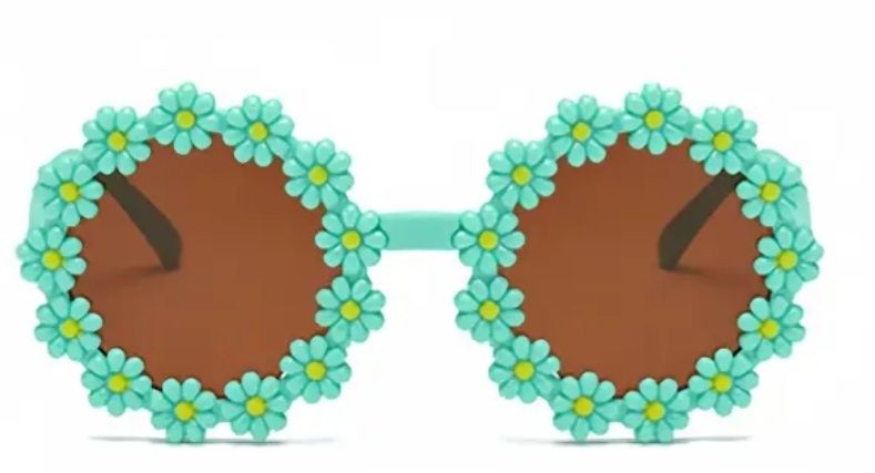 NOWE turkusowy okulary przeciwsłoneczne dla dziewczynki