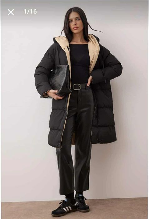 Dwustronna kurtka długa NOWA