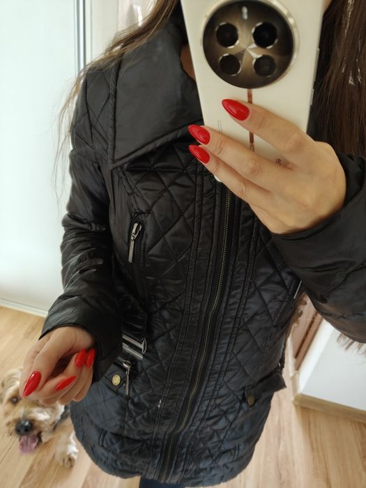 Czarna kurtka tally weijl 36 pikowana