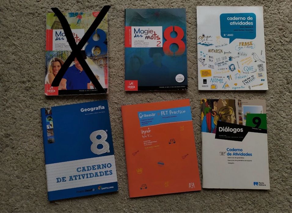 Livros escolares 9°/8° anos