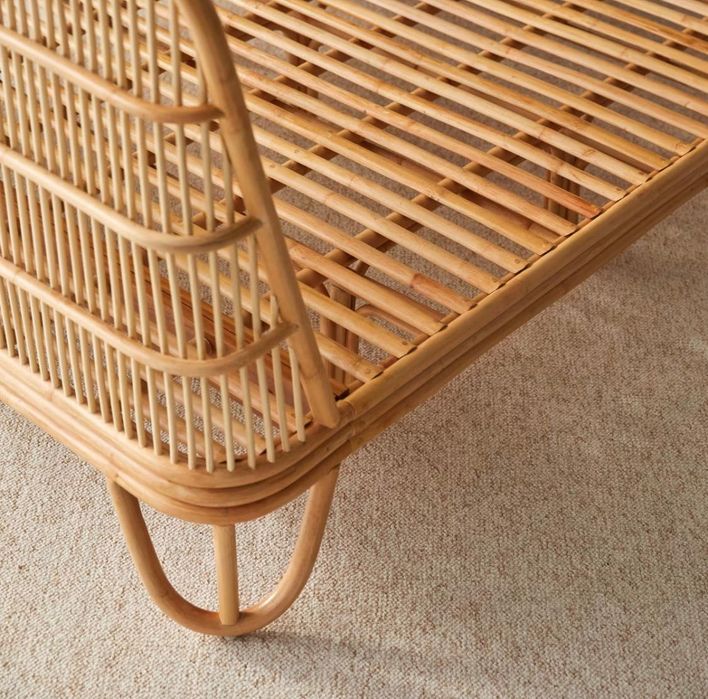 Cama 160x200 NOVA vintage/rattan
