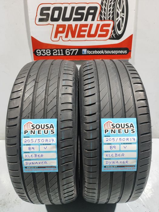 2 pneus semi novos 205-50R17 Kleber - Oferta dos Portes