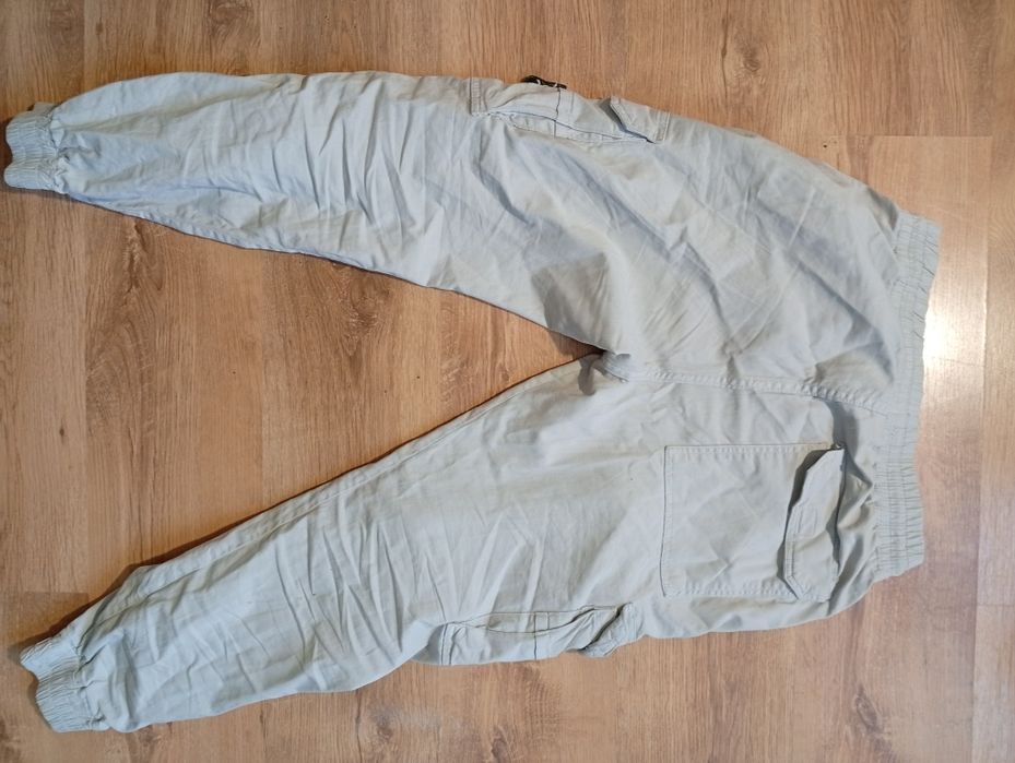 Stone island vintage cargo bawełniane spodnie męskie w stanie idealnym