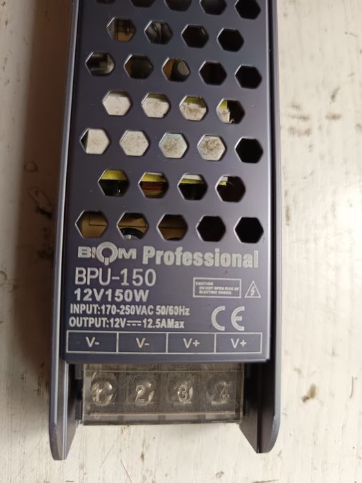 Блок питания Biom 220/12в 150 вт