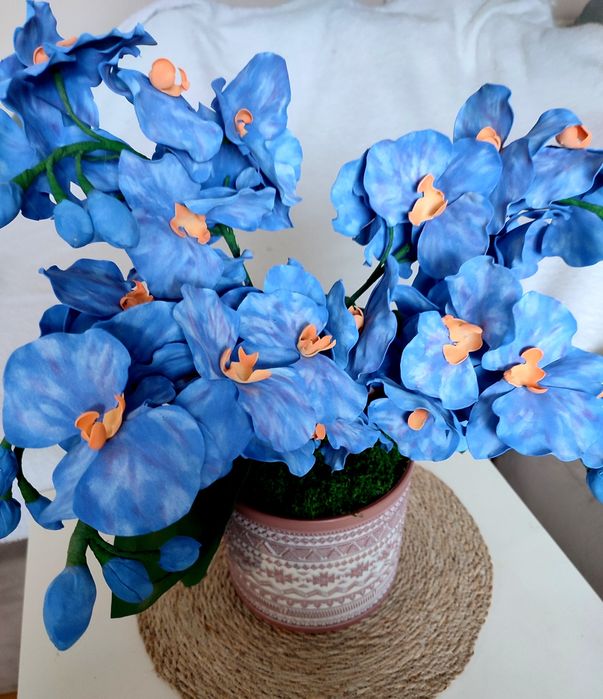 Storczyk - Handmade , Kwiat doniczkowy, Prezent, Dekoracja .