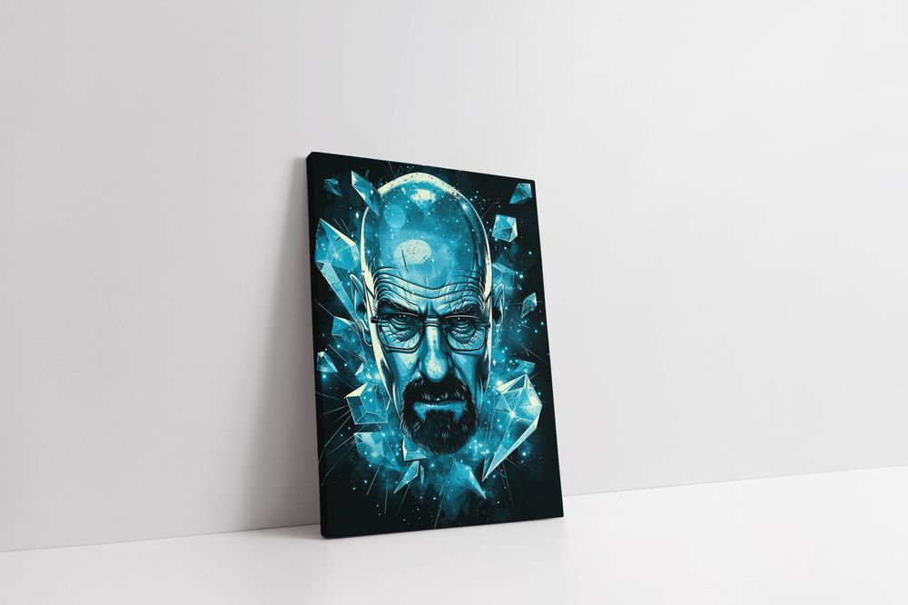 Obraz na płótnie Walter White – Kryształ 90x120 cm do wnętrz