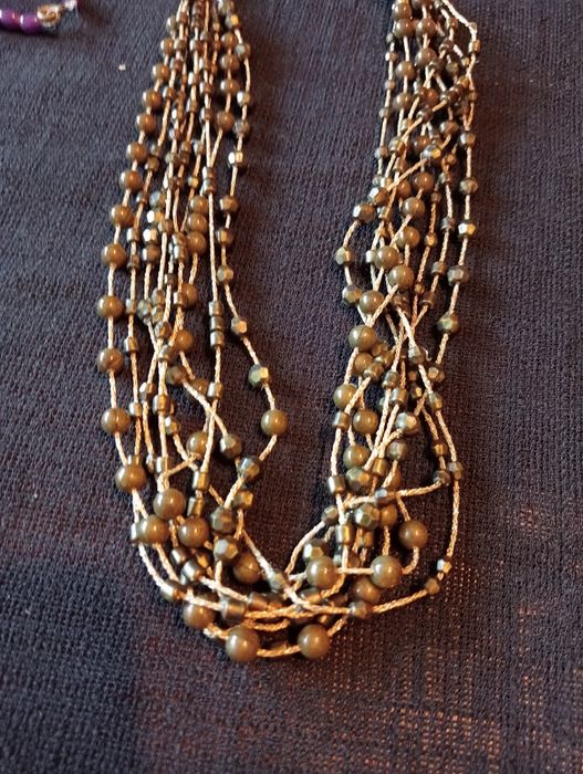 Naszyjnik korale zielone