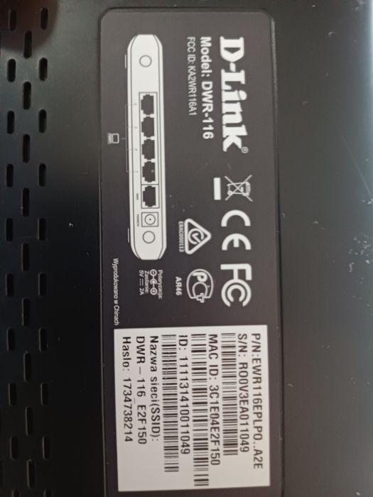 Router wifi DWR 116 bez simlocka
