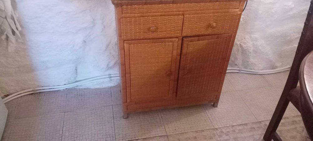 Movel vime e madeira para cozinha