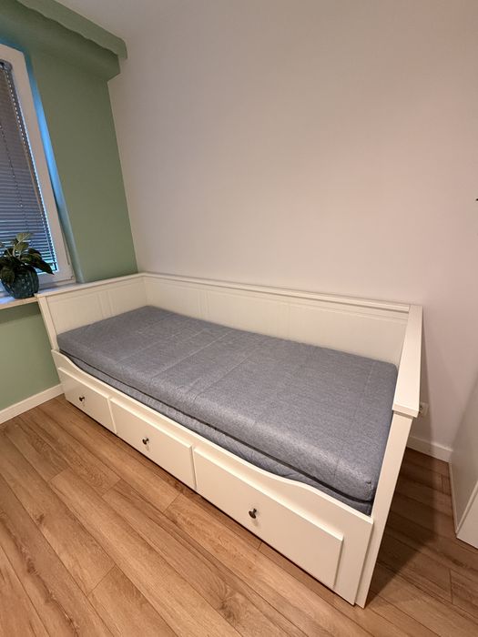 IKEA HEMNES – łóżko rozkładane z 3 szufladami +materac