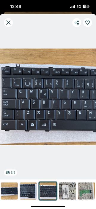 Teclado portátil Toshiba PT