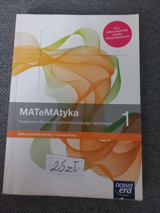 Podręcznik oraz zbiór zadań z matematyki