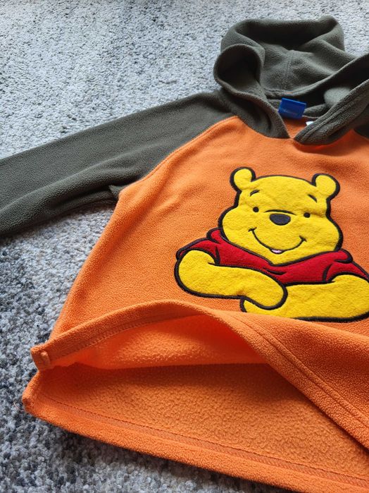 Kubuś Puchatek Bluza polar z kapturem roz. 104