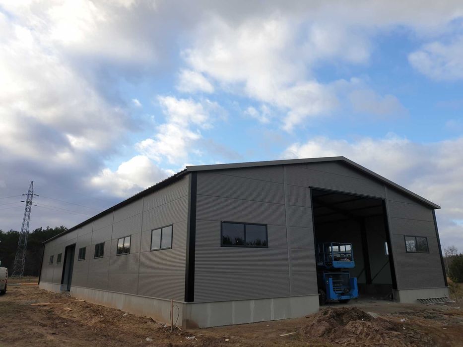 konstrukcja stalowa hali  18x35x5  hala wiata bindry ramy