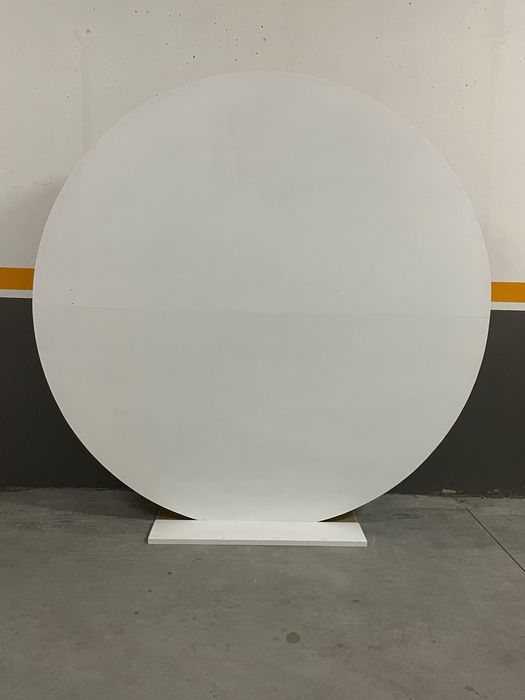 Painel redondo branco