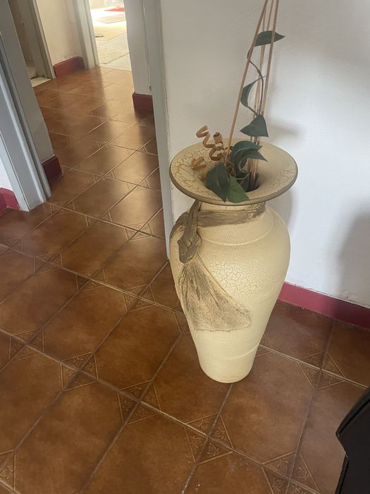 Jarrão alto, bege claro