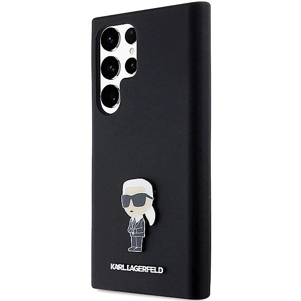 Etui Karl Lagerfeld Silicone Ikonik Metal Pin na Samsung Galaxy S23 Ul