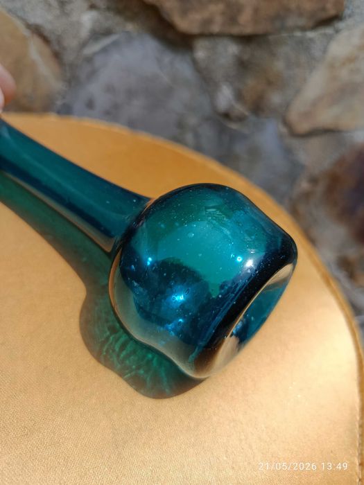 Garrafa Romana Vidro irisado Antigo 15,5 cm