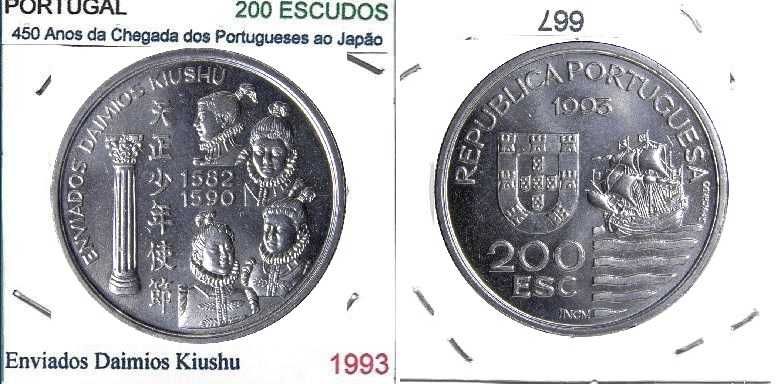 Enviados Daimios Kiushu - - - 200$00 - 1993 - - - - - Moeda