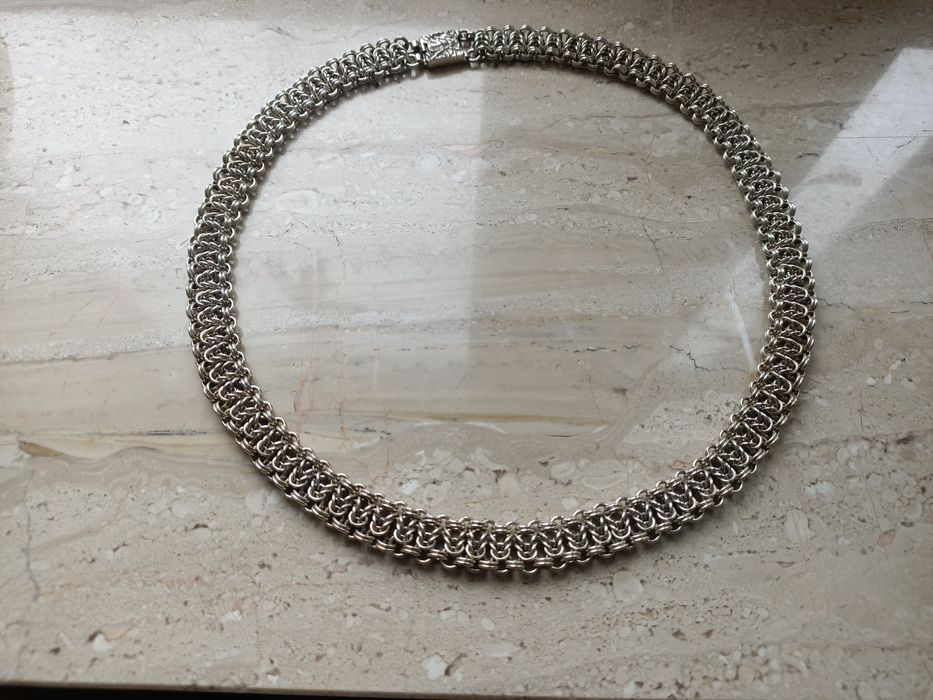 Naszyjnik kolia srebro vintage