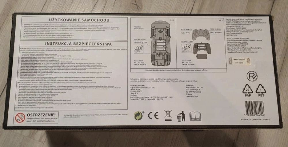 Samochód zdalnie sterowany McLaren Senna firmy Rastar