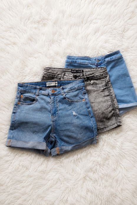 Zestaw 3 pary szorty krótkie spodenki jeansowe House Cropp S