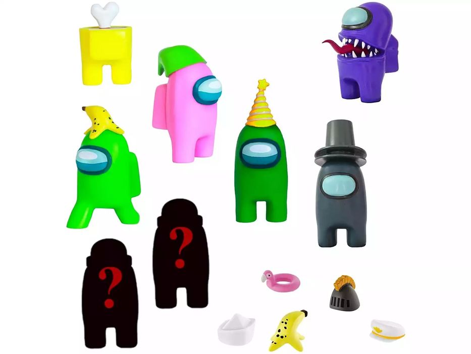 Conjunto 8 pcs + 5 Acessórios Among Us (Portes Incluidos)