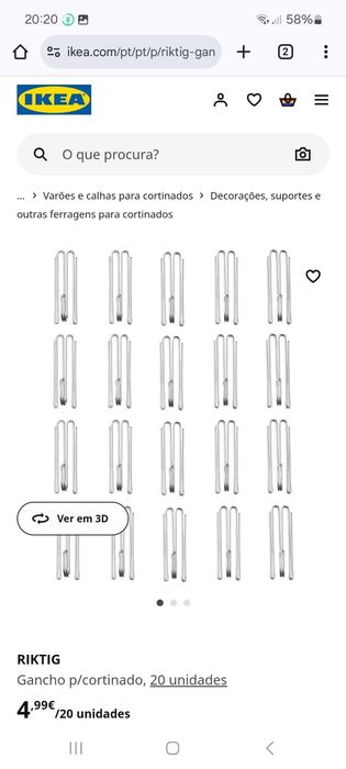 Riktig Curtain Hook from IKEA