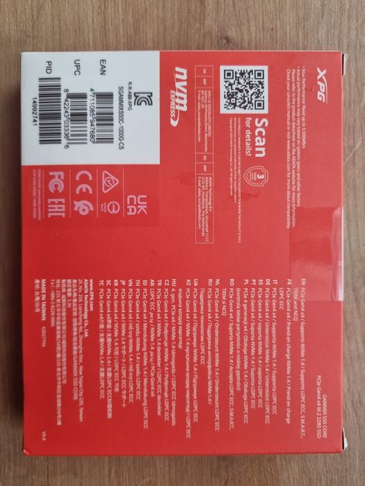 XPG Gammix S50 core 1000GB dysk SSD m.2 ADATA 1TB nowy PCIe 2280 nvme Katowice