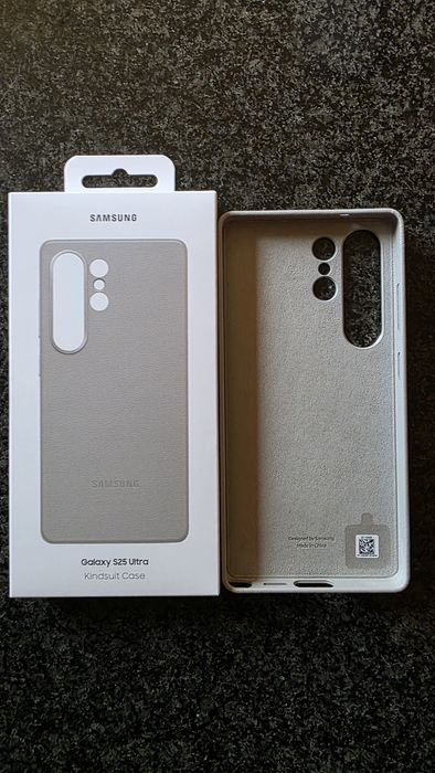 Vendo capas cinzentas de pele originais S25 Ultra