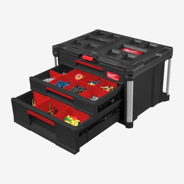 Ящик Milwaukee PACKOUT з 2+1 висувними відсіками
