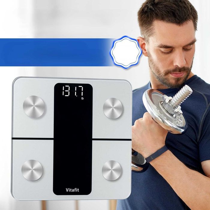 Waga Łazienkowa Vitafit Smart Impedancja Bluetooth 13 Pomiarów BMI